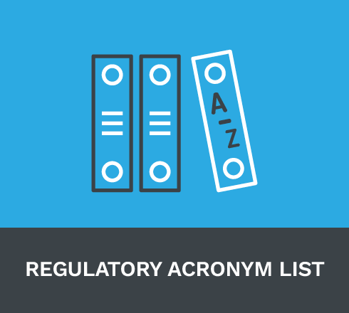 Regulatory Acronym List